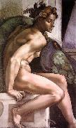 Michelangelo Buonarroti Ignudo oil painting on canvas